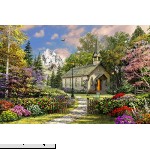 Springbok Puzzle Mountain View Chapel 500 Piece Jigsaw Puzzle Large 19 inches by 23.5 inches Made in USA Unique Cut Interlocking Pieces  B07MVKMR4W